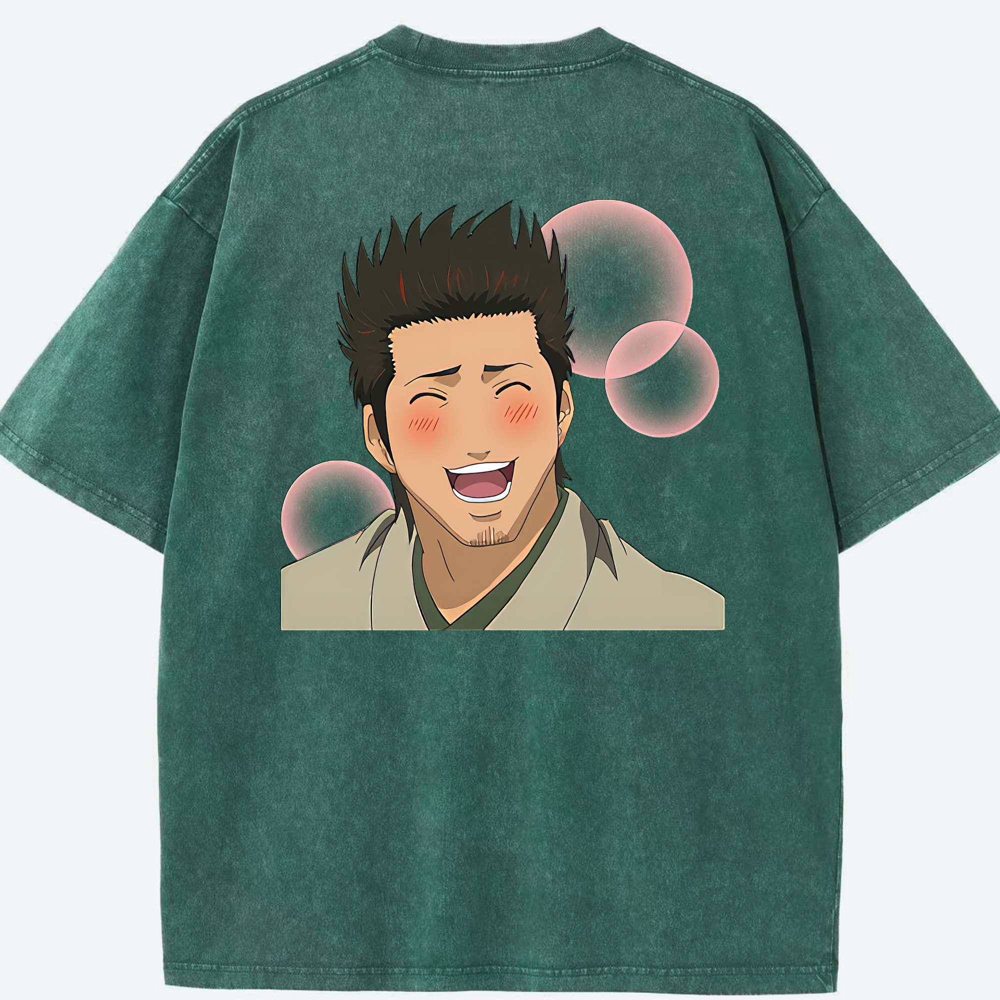 （画像用） ぎんたま 坂田銀時（さかたぎんとき） 神楽 志村新八（しむら しんぱち） GINTAMA Sakata Gintoki Kagura Shimura Shinpachi 綿100% ヴィンテージ風 半袖Tシャツ（背面プリント）